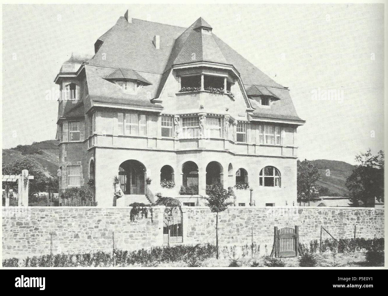 161 Bad Honnef 1908 Feuerschlößchen (2) Banque D'Images