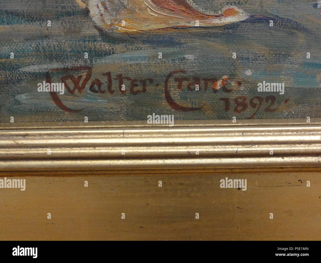 Die Pferde des Neptun . détail : Signature et date . 1892. N/A 390 Mattes lot 20130310 NP (15) Banque D'Images