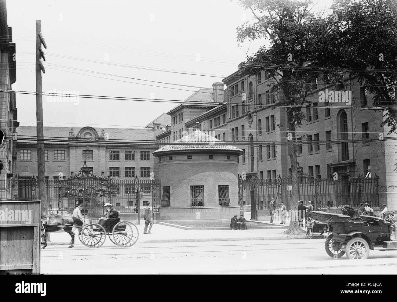 N/A. Anglais : Berkeley Oval, démoli pour construire Berkeley College en 1930, l'université de Yale. De 1900 à 1920. Bibliothèque du Congrès 191 ovale Berkeley l'université de Yale Banque D'Images
