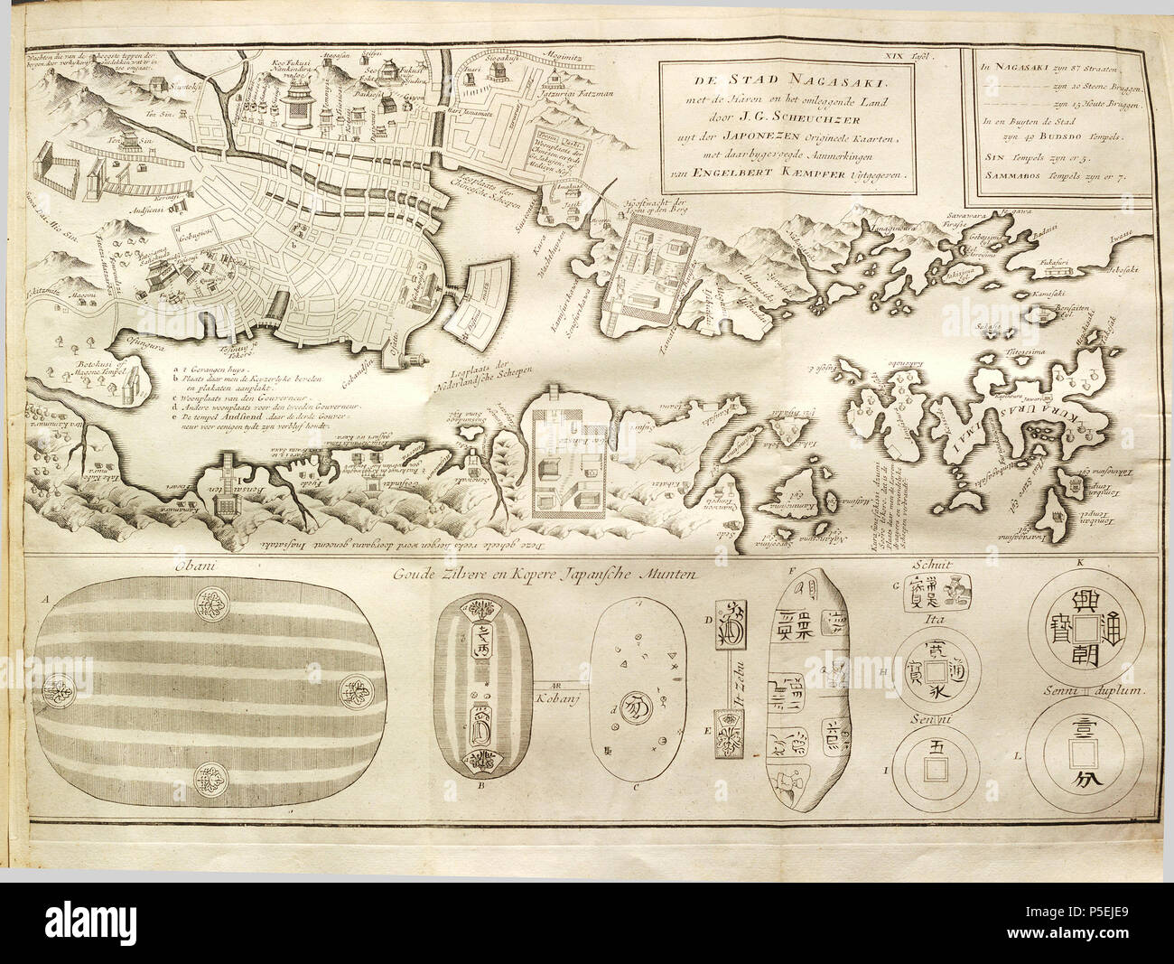 N/A. Anglais : à partir de la traduction en néerlandais de Engelbert Kaempfer : l'histoire du Japon (1727) . 1729. Engelbert Kaempfer (1651-1716) Noms alternatifs Kaempf. Description générale, médecin allemand, botaniste et japanologist Date de naissance/décès 16 Septembre 1651 2 novembre 1716 Lieu de naissance/décès Lemgo Lieme contrôle d'autorité : Q58042 : VIAF 41858358 ISNI : 0000 0001 1025 5072 RCAC : n84078543 : Botaniste Kaempf. Bibliothèque ouverte : LO236318WorldCat UN 194 Beschrijving van Japon - Nagasaki Banque D'Images