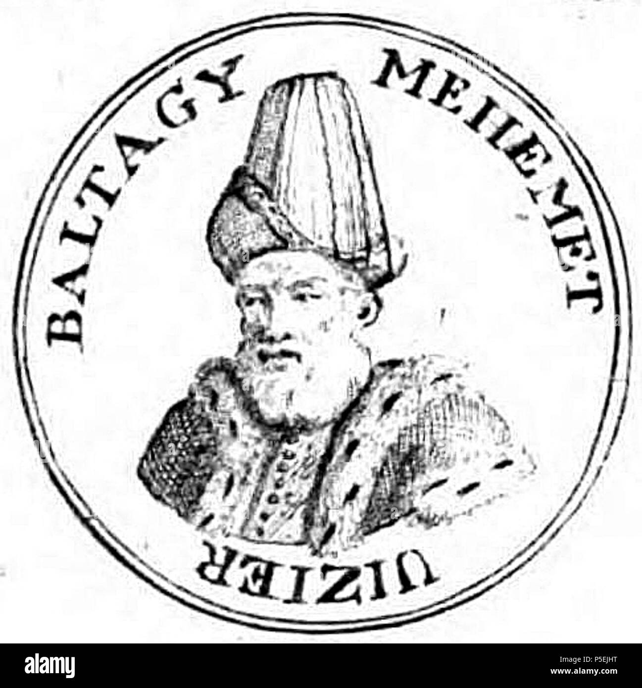 165 Baltacı Mehmet Pacha de William Hogarth (1697-1764) illustration Bataille du Prout Banque D'Images