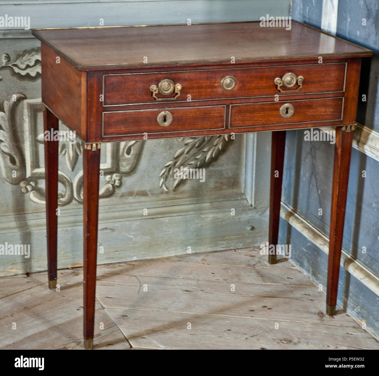 3451 Damskrivbord gustavianskt:1409. Skoklosters slott - 1790 - 92385 Banque D'Images