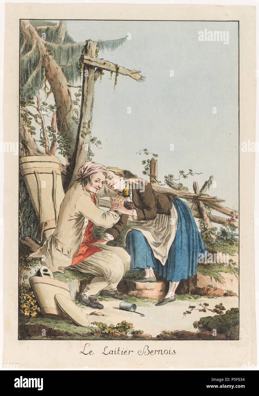 302 CH-NB - Genre - collection Gugelmann - GS-GUGE-LOCHER-G-E-2 Banque D'Images