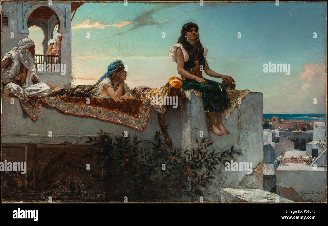 N/A. Anglais : Terrasse au Maroc . vers 1880. Jean-Joseph Benjamin-Constant (1845-1902) Noms alternatifs Jean Joseph Benjamin Constante Description peintre français et biographe Date de naissance/Décès 10 Juin 1845 26 mai 1902 Lieu de naissance/décès lieu de travail Paris Paris Paris contrôle d'autorité : Q968357 : VIAF 54417278 ISNI : 0000 0000 6662 8512 ULAN : 500015006 RCAC : nb : GND2007018607 116656468 Benjamin-Jean-Joseph-Constant WorldCat 189 Une-Terrasse Au-Maroc-- Banque D'Images