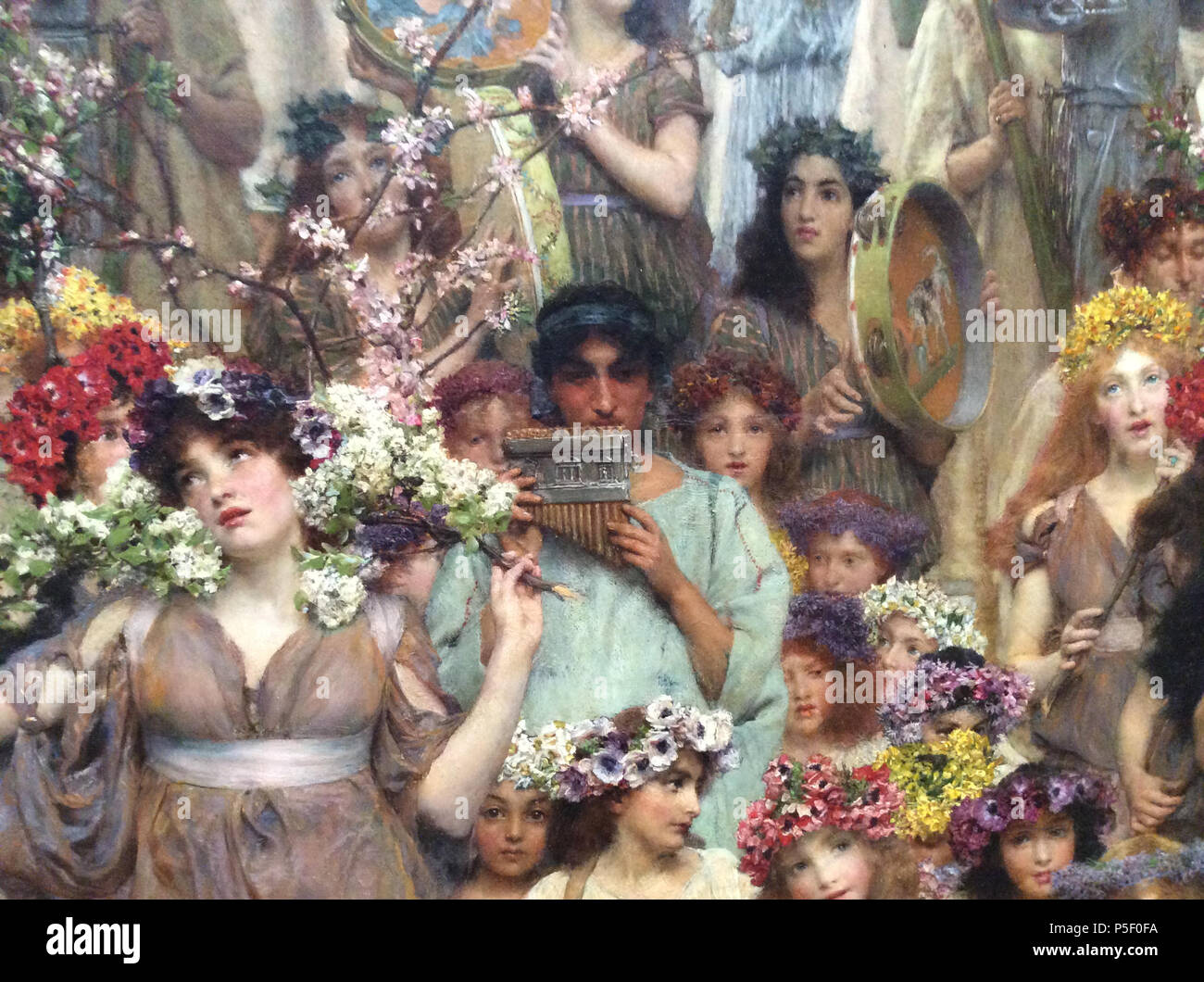 N/A. Détail de Lawrence Alma Tadema, printemps 1894. original . Lawrence Alma Tadema Alma 86 printemps détail 3 Banque D'Images