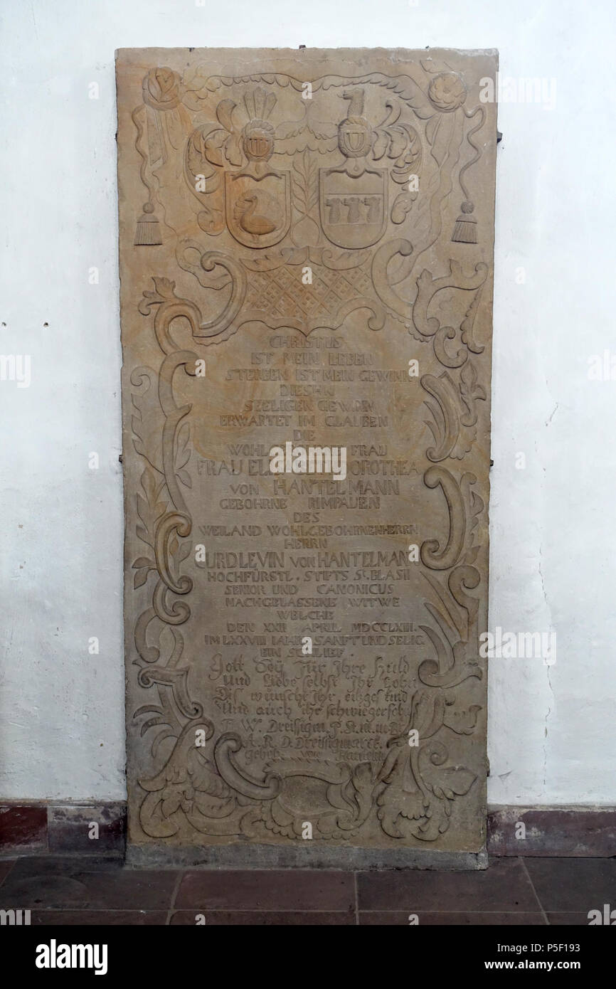 N/A. Anglais : Memorial en cathédrale de Brunswick - Braunschweig, Allemagne. 17 novembre 2014, 08:53:39. Daderot 504 Elisabeth Dorothea von Hantelmann et caillebotte Levin von Hantelmann - Cathédrale de Brunswick - Braunschweig, Allemagne - DSC04465 Banque D'Images