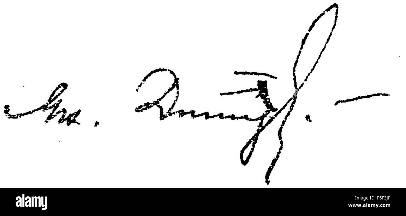 N/A. Anglais : une fédération de signature de Jakob Ditz, membre de la première Douma d'Etat . 1908. Jakob Ditz 458 Signature Ditz Banque D'Images
