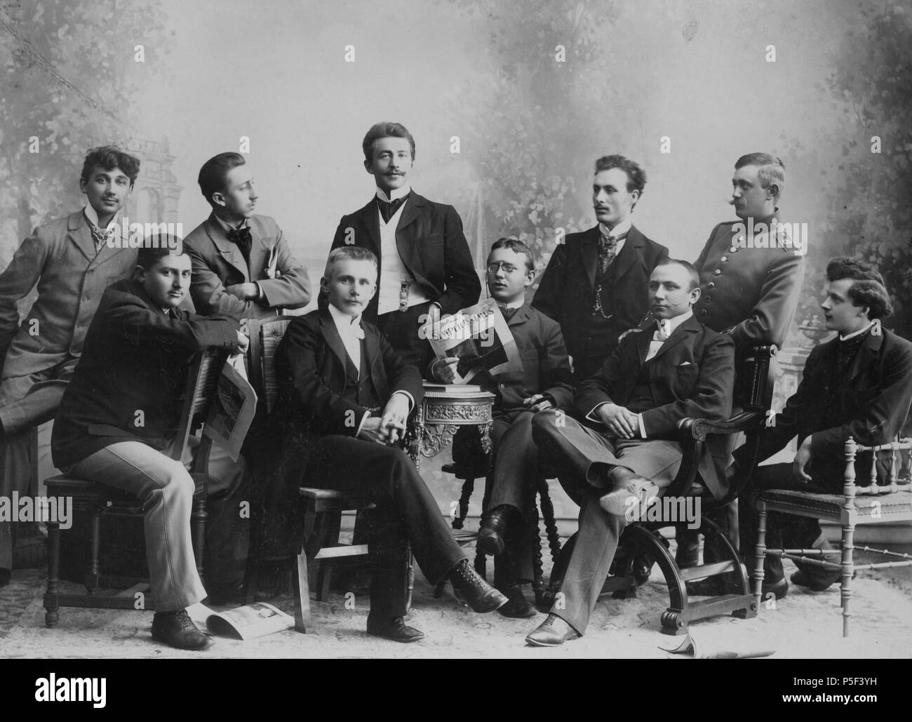 N/A. Anglais : Cercle de Simplicissimus avec Karl Arnold 1907 . 1907. 349 Inconnu Cercle de Simplicissimus (1907) Banque D'Images