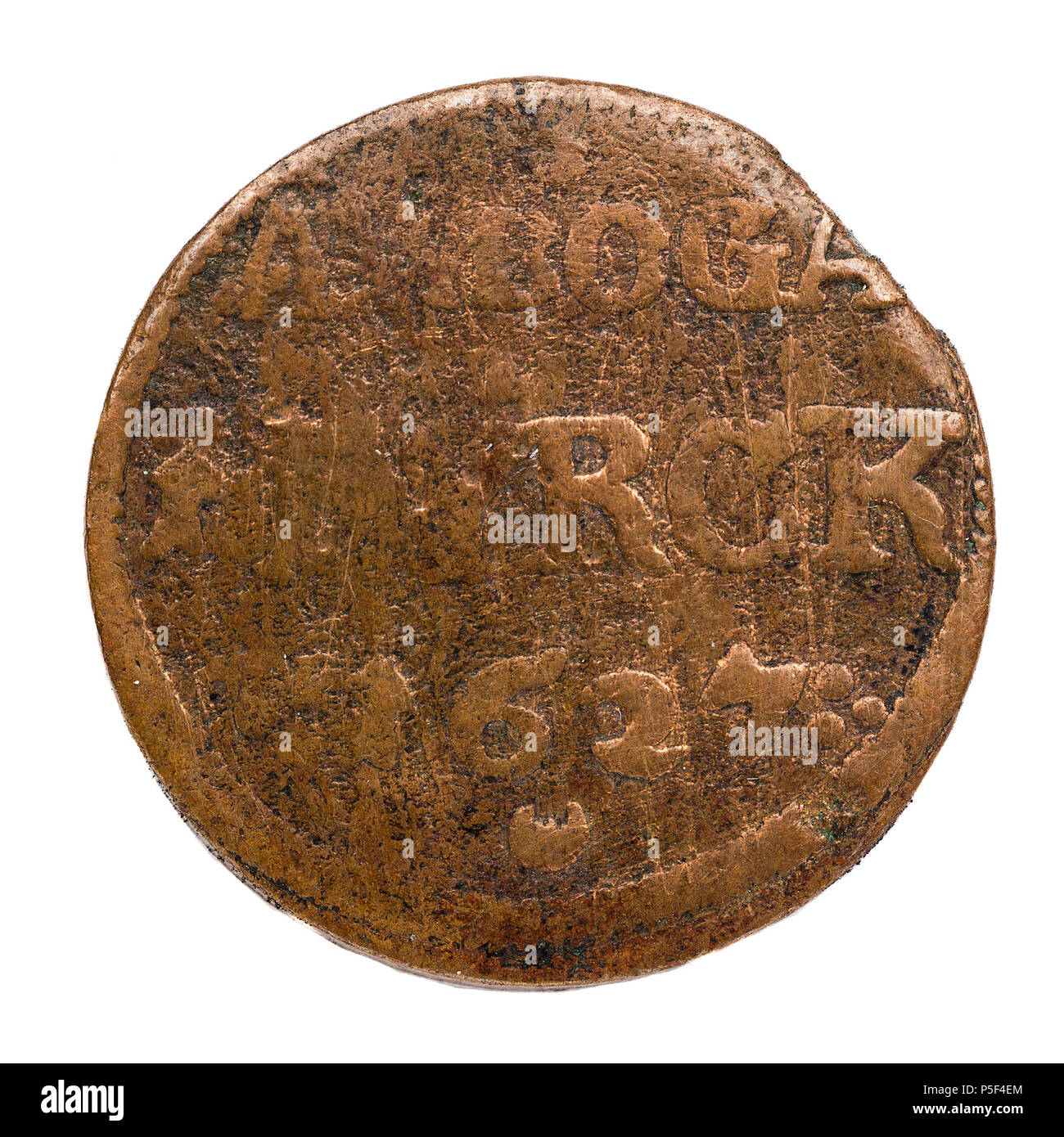 . Remarque : à des fins documentaires la description originale a été conservé. Corrections des faits et d'autres descriptions sont encouragés séparément de la description initiale. Arboga, fyrk, 1627. Nyckelord : Arboga, Föremålsbild Kopparmynt, 1620, Pengar,-tal, Fyrk. Et monnaie . Svenska : Gustav II Adolf , 1611-1632. Åtsida : Tre Kronor. GAR Frånsida : ARBOGA 1. FYRCK (två prickar över Y). 1627. . 1627. N/A 119 Arboga, fyrk, 1627 - Skoklosters slott - 109226 Banque D'Images