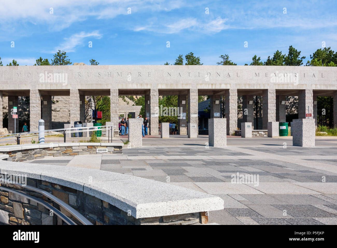 Le mont Rushmore, Keystone, DAKOTA DU SUD, USA - Le 20 juillet 2017 : l'entrée de l'établissement Mount Rushmore National Monument. Banque D'Images