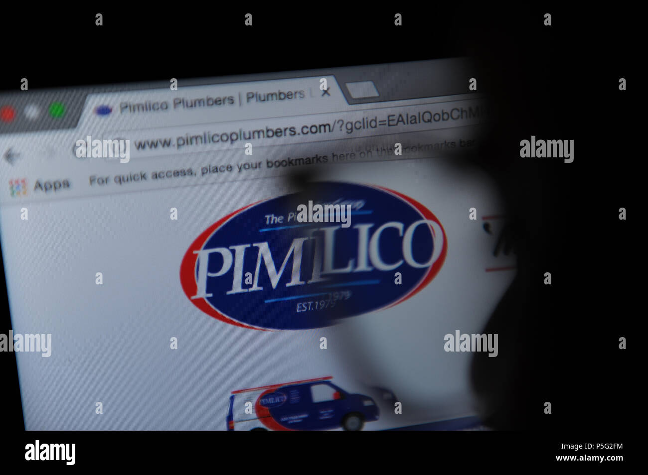 Plombiers Pimlico Banque D'Images