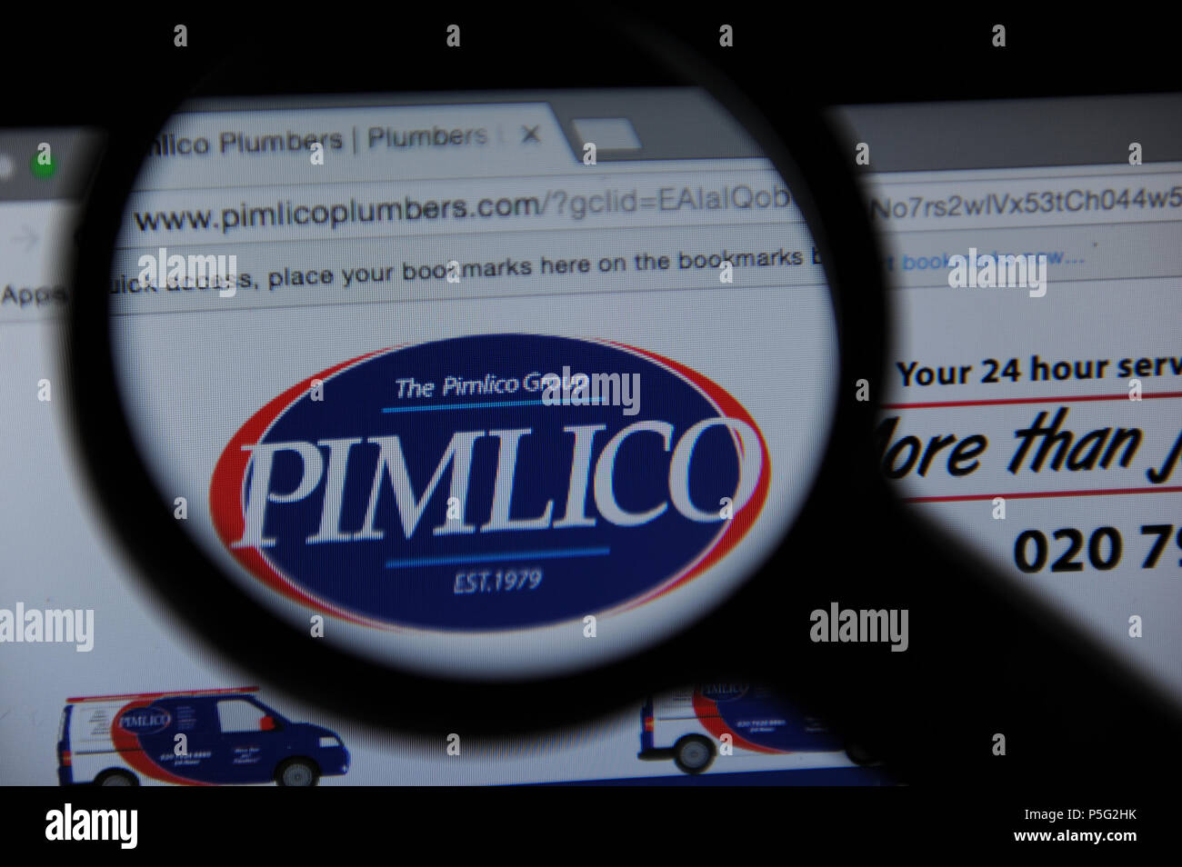 Plombiers Pimlico Banque D'Images