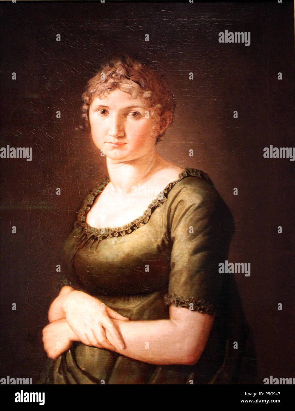 271805 Runge Pauline im Grünen Kleid anagoria Banque D'Images