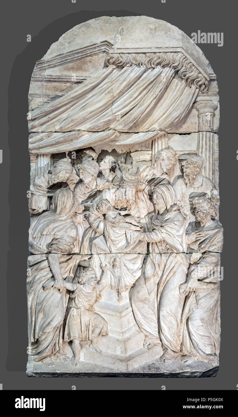 Augustin - La Présentation au temple - Nicolas Bachelier D 1980 14 151 Augustin - La Présentation au temple - Nicolas Bachelier D 1980 14 Banque D'Images