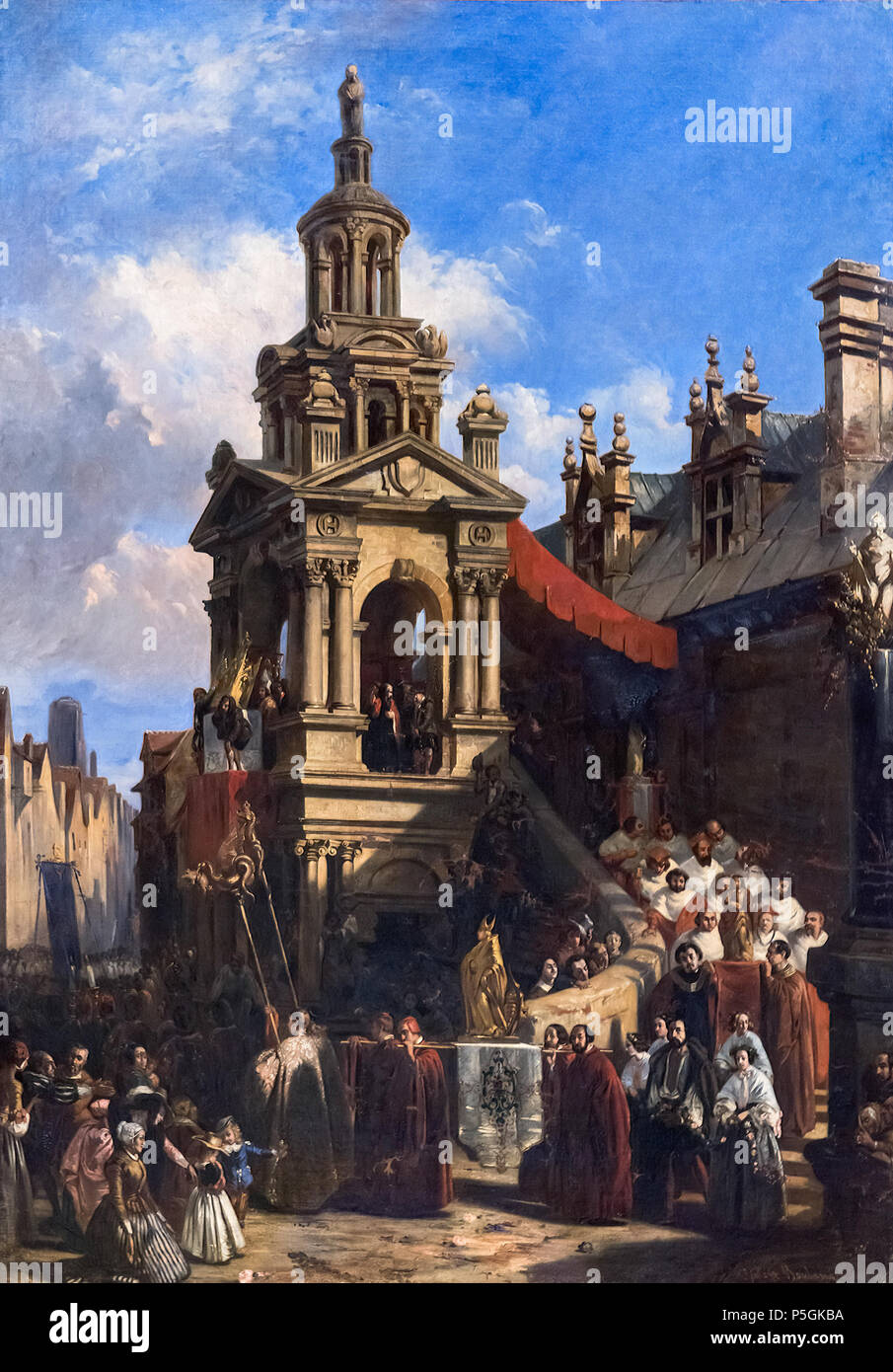 Augustins - La Procession de la Gargouille - Serge Boulanger Ro 26 151 Augustins - La Procession de la Gargouille - Serge Boulanger Ro 26 Banque D'Images