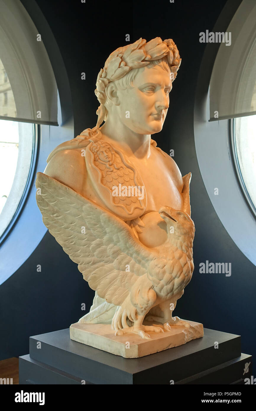 N/A. Anglais : Exposition dans le Musée des beaux-arts de Montréal - Montréal, Québec, Canada. 28 septembre 2016, 11:02:11. 115 Daderot Apothéose de Napoléon Ier, atelier de Bertel Thorvaldsen, ch. 1830, le marbre - Musée des beaux-arts de Montréal - Montréal, Canada - DSC08787 Banque D'Images