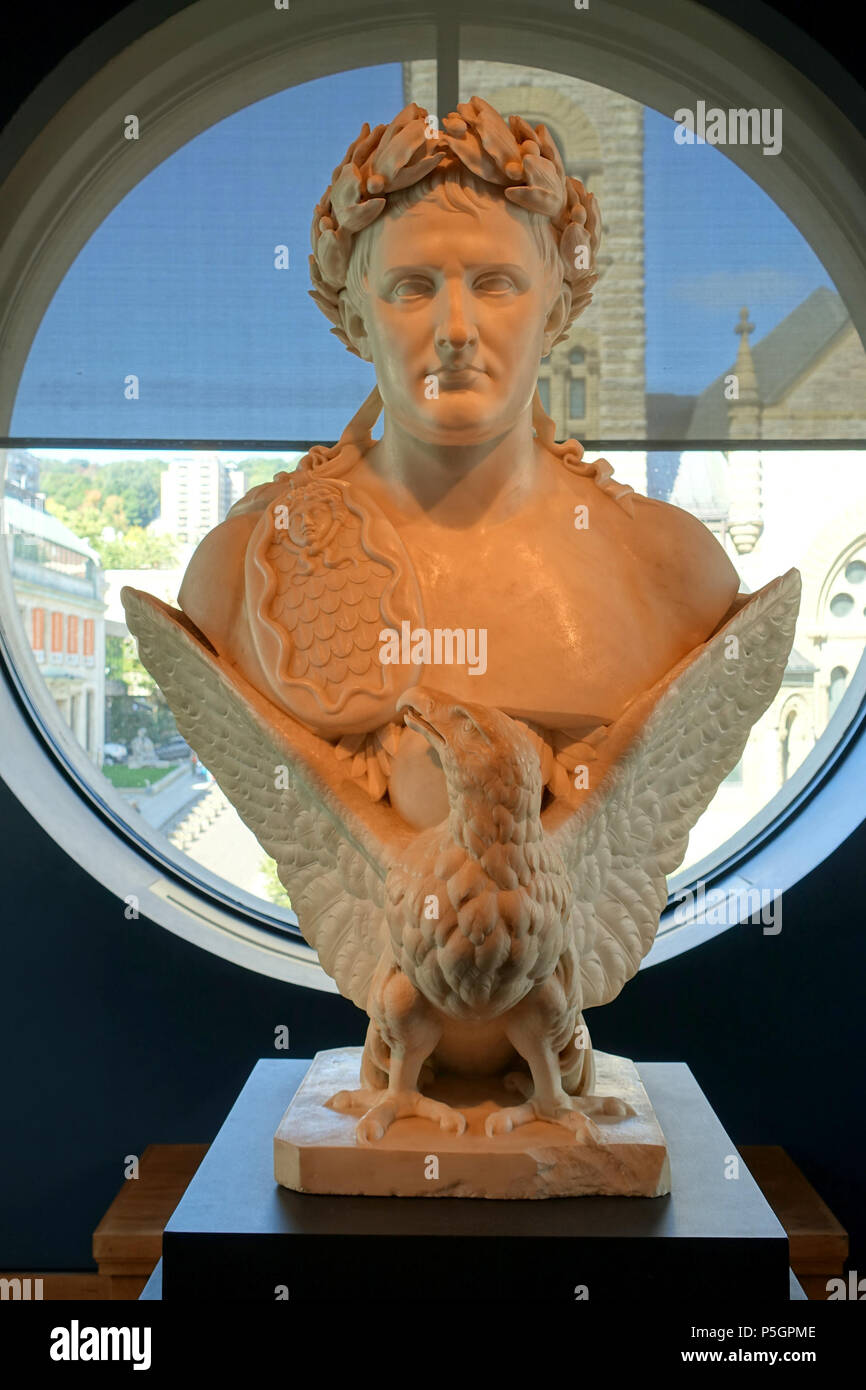 N/A. Anglais : Exposition dans le Musée des beaux-arts de Montréal - Montréal, Québec, Canada. 28 septembre 2016, 11:02:30. 115 Daderot Apothéose de Napoléon Ier, atelier de Bertel Thorvaldsen, ch. 1830, le marbre - Musée des beaux-arts de Montréal - Montréal, Canada - DSC08791 Banque D'Images