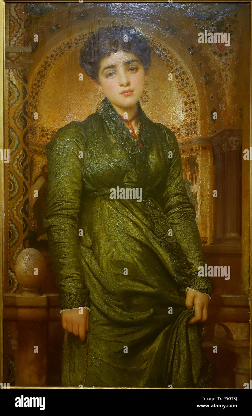 N/A. Français : pièce à la Princeton University Art Museum - l'Université de Princeton, Princeton, New Jersey, USA. 1 décembre 2016, 16:58:20. 65 Daderot Après Vêpres par Frederic, Lord Leighton, britannique, 1871, huile sur toile - Princeton University Art Museum - DSC07036 Banque D'Images