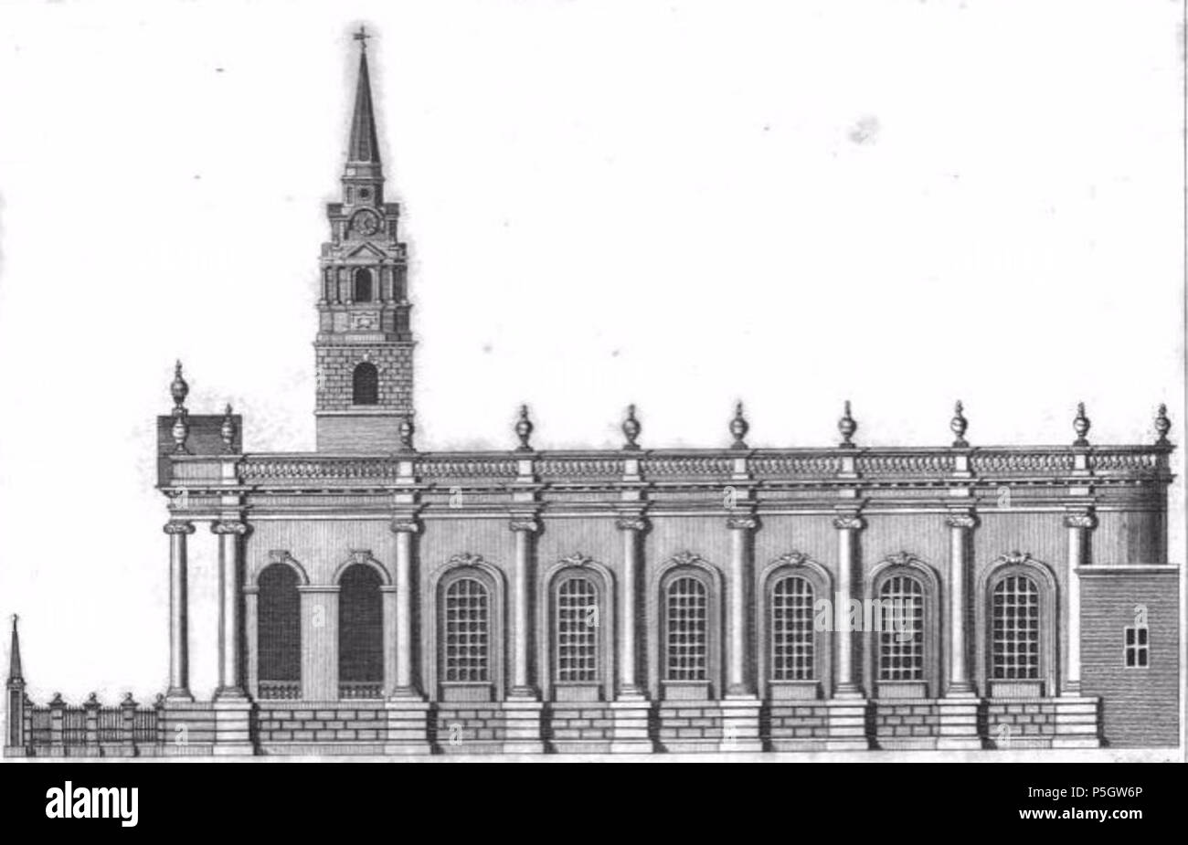 N/A. Anglais Beth-Tephillah : église, Calcutta, plus tard, la vieille église de la Mission. Gravure publiée dans le Gentleman's Magazine, février 1824. 1824. Swain 195 Beth-Tephillah graveur Calcutta Église Banque D'Images
