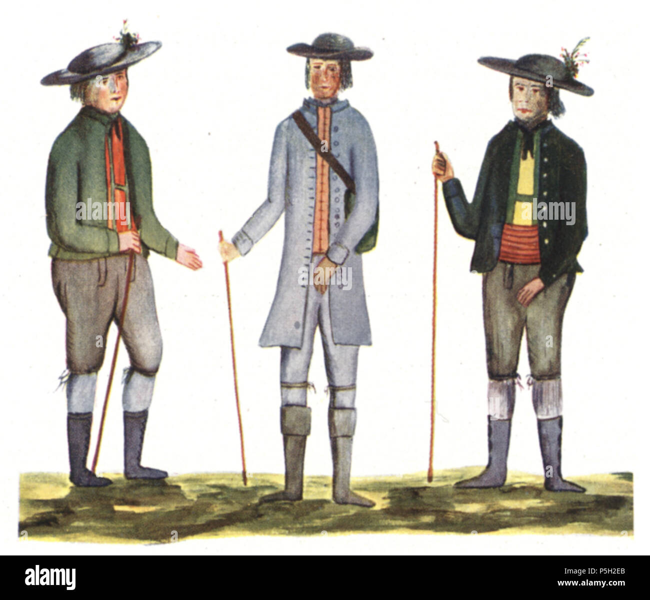 N/A. - Mautner-Geramb Trachtenbuch Steirisches 1935 costumes traditionnels de la médiane et de l'est mur--Raabareal, Styrie styrie . Entre 1850 et 1935. Scan et post-traitement par Hubertl Bauerntrachten 14 110 aus der Gegend um Raggal, St. Anna am Aigen und Mureck 1808 Banque D'Images