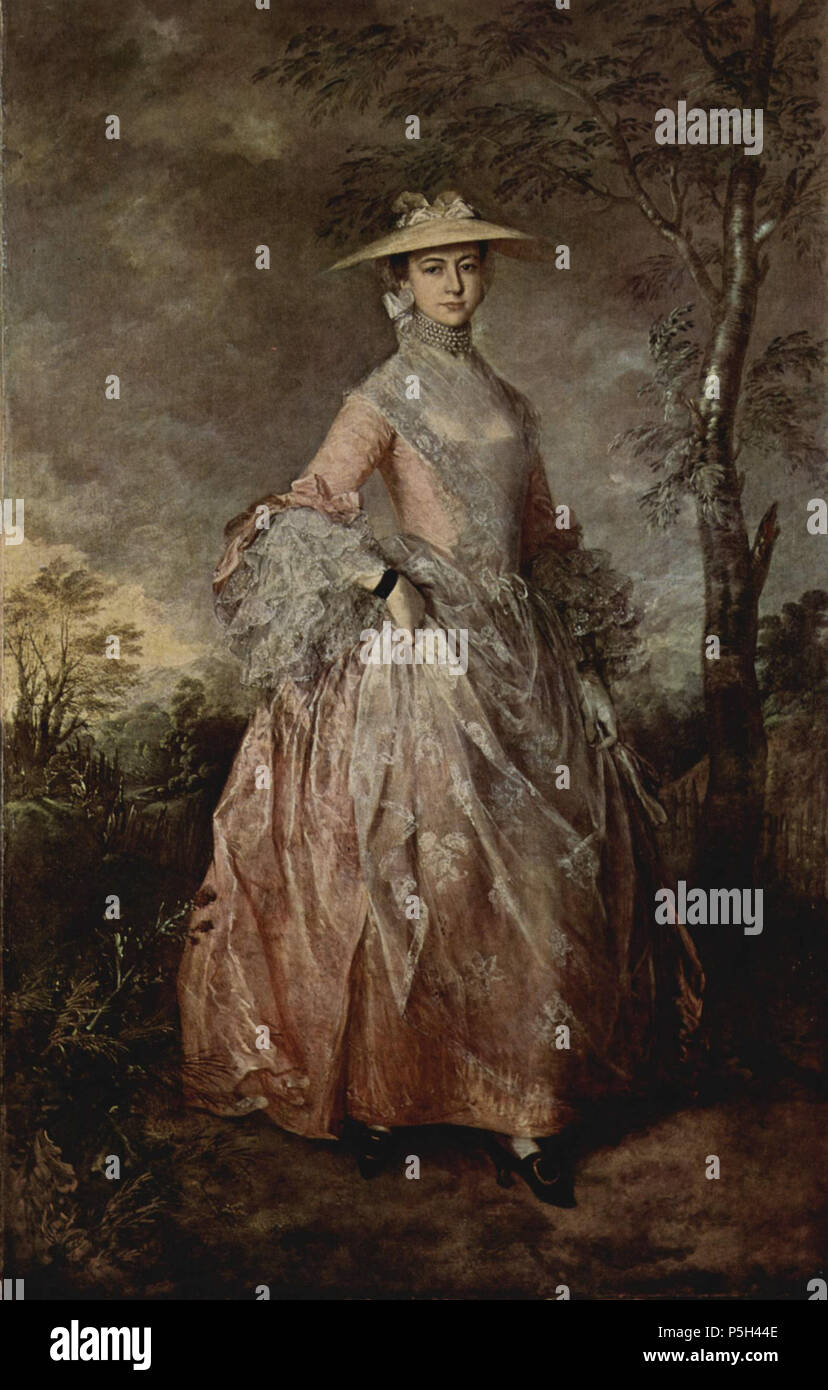 Portrait de Mary Comtesse Howe 1764. N/A 24 011 Thomas Gainsborough Banque D'Images
