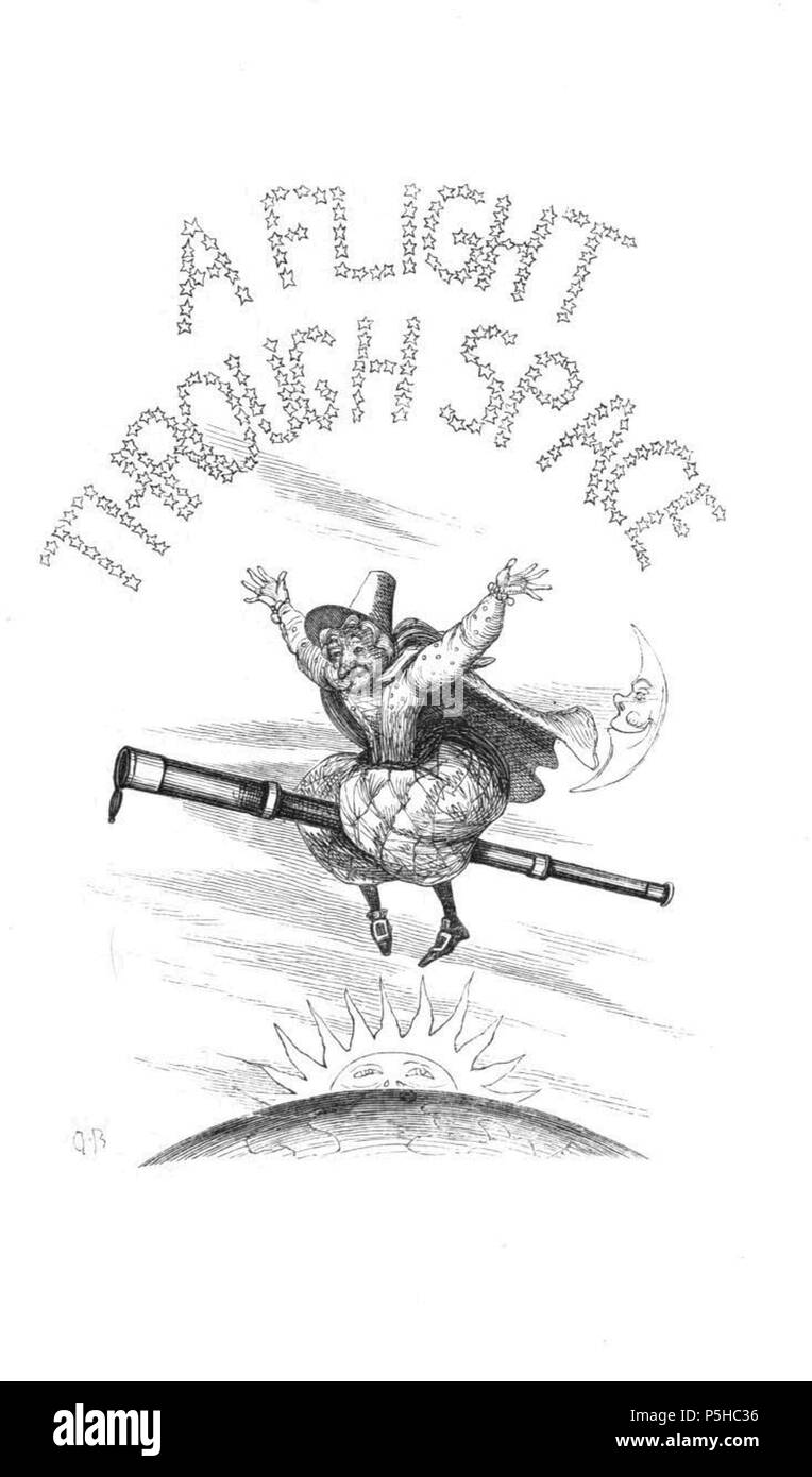 43 Un vol dans l'espace - les contes de la science Banque D'Images