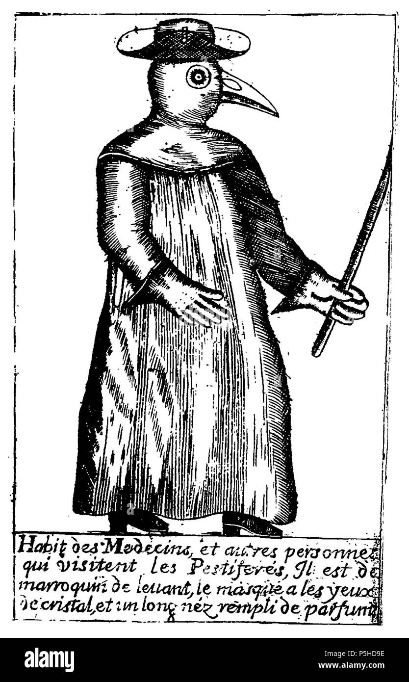 45 Un médecin de la Peste - Jean-Jacques Manget, Traité de la peste (1721) ; version qui Banque D'Images 45 Un médecin de la Peste - Jean-Jacques Manget, Traité de la peste (1721) ; version qui Banque D'Images