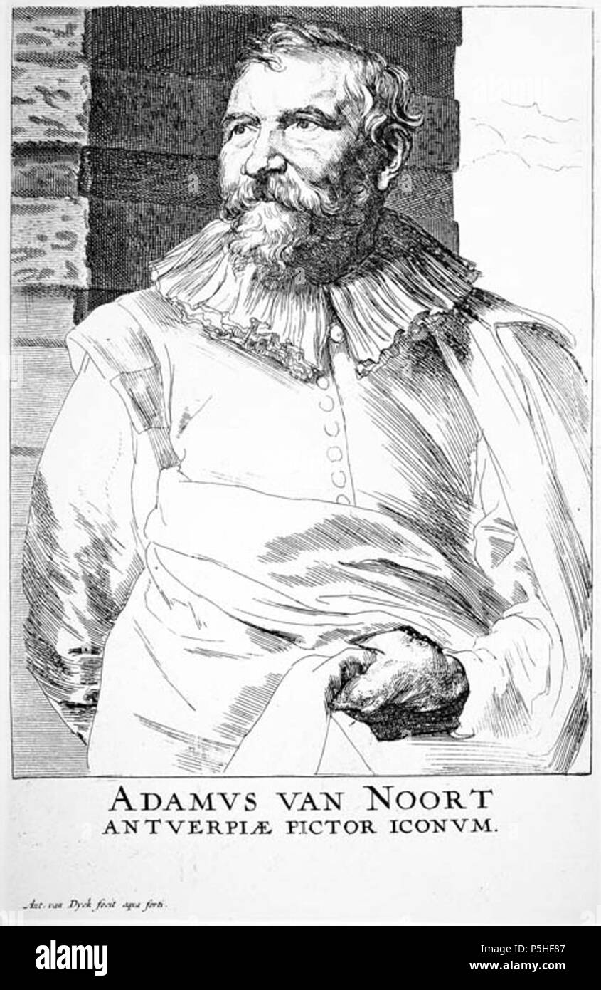 N/A. Allemand : Adam van Noort. avant 1641. Anthony Van Dyck (1599-1641) Noms alternatifs Anthony Van Dyck, Anthonie van Dyck Anton van Dijck, Antonis van Deik, Antoon van Dijk, Anthonis van Dyck, Antoine van Dyck, peintre flamand Description dessinateur et graveur Date de naissance/décès 22 mars 1599 9 décembre 1641 Lieu de naissance/décès, London Blackfriars Anvers Anvers lieu de travail (1609-1610, 1615-1620), Londres (1620-mars 1621), Zaventem (1621), Gênes (Octobre 1621-février 1622), Rome (février 1622-juillet 1622), Florence (1622), Bologne (1622), Venise (1622), Rome (1623 Banque D'Images