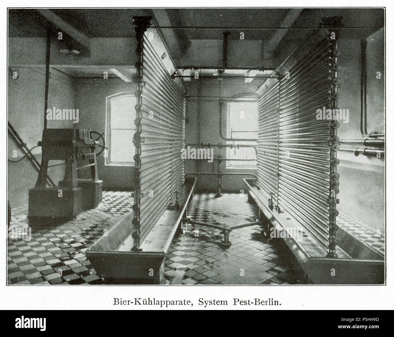 230 Brauerei Sternburg (Lützschena), Kühlapparate, um 1907 Banque D'Images