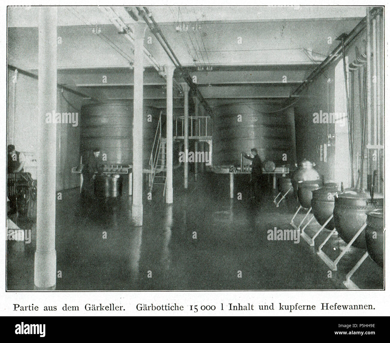 230 Brauerei Sternburg (Lützschena), Gährkeller, um 1907 Banque D'Images