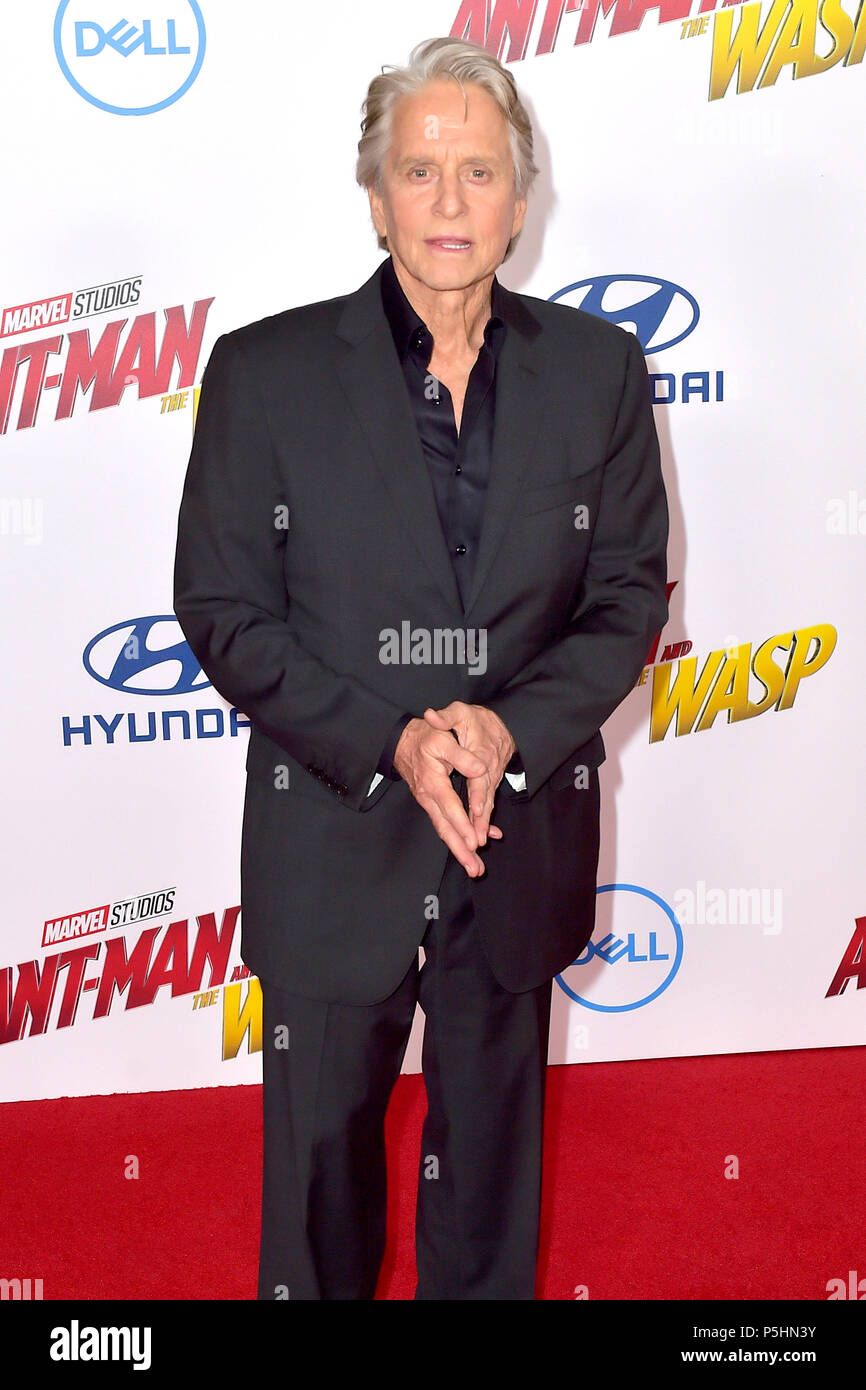 Michael Douglas participant à la 'Ant-Man et l' première mondiale au El Capitan Theatre le 25 juin 2018 à Los Angeles, Californie. Banque D'Images