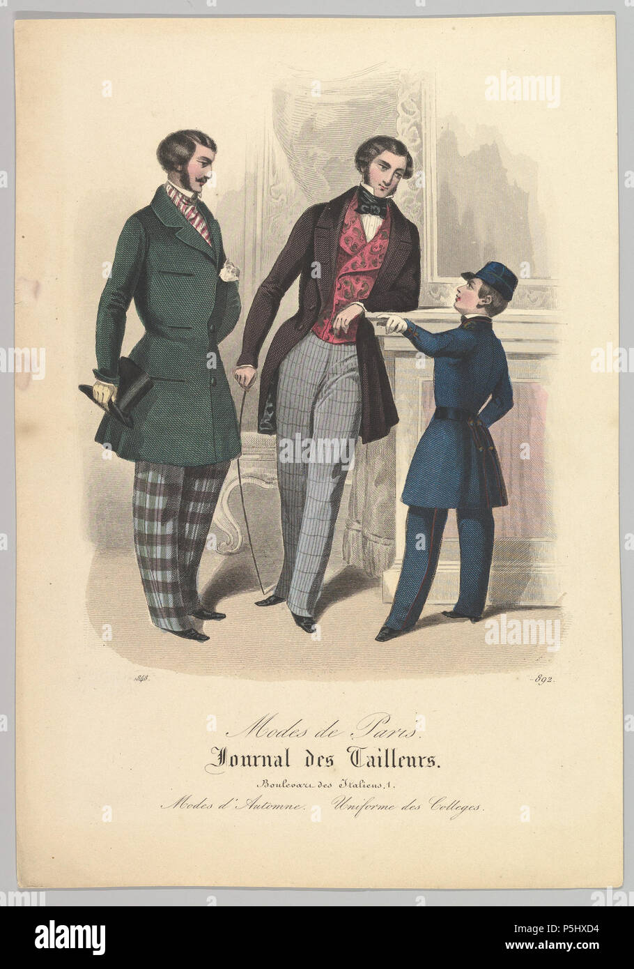 892 à partir de modes de Paris, Journal des tailleurs 1848. Anonyme, le français, 19e siècle 42 892 à partir de modes de Paris - The Metropolitan Museum of Art Banque D'Images