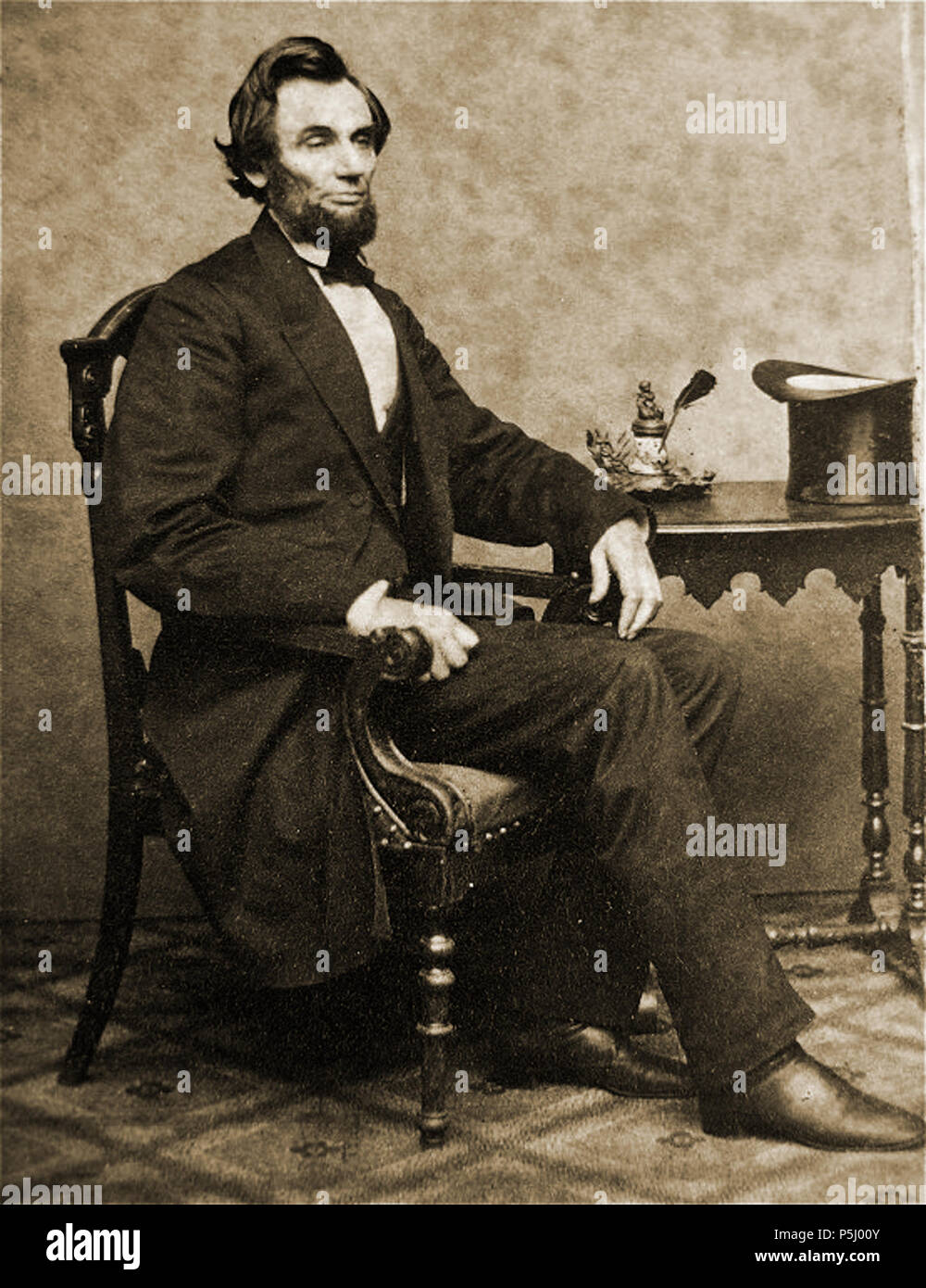 N/A. Abraham Lincoln. Ostendorff-52 'biscuit' portrait . 24 février 1861. Alexander Gardner (1821-1882) Noms alternatifs Alex. Gardner ; A. Gardner ; Alexander Description photographe écossais Gardiner et photographe de guerre Date de naissance/décès 17 Octobre 1821 10 décembre 1882 Lieu de naissance/décès Paisley Washington D.C. 1856-1871 Période de travail lieu de travail Washington D.C. le contrôle d'autorité : Q661176 VIAF:57416946 ISNI:0000 0000 8137 0767 ULAN:500115196 RCAC:n79060231 ALN:35905780 53 WorldCat Abraham Lincoln O-52 inkwell par Alexander jardinier, 1861 Banque D'Images