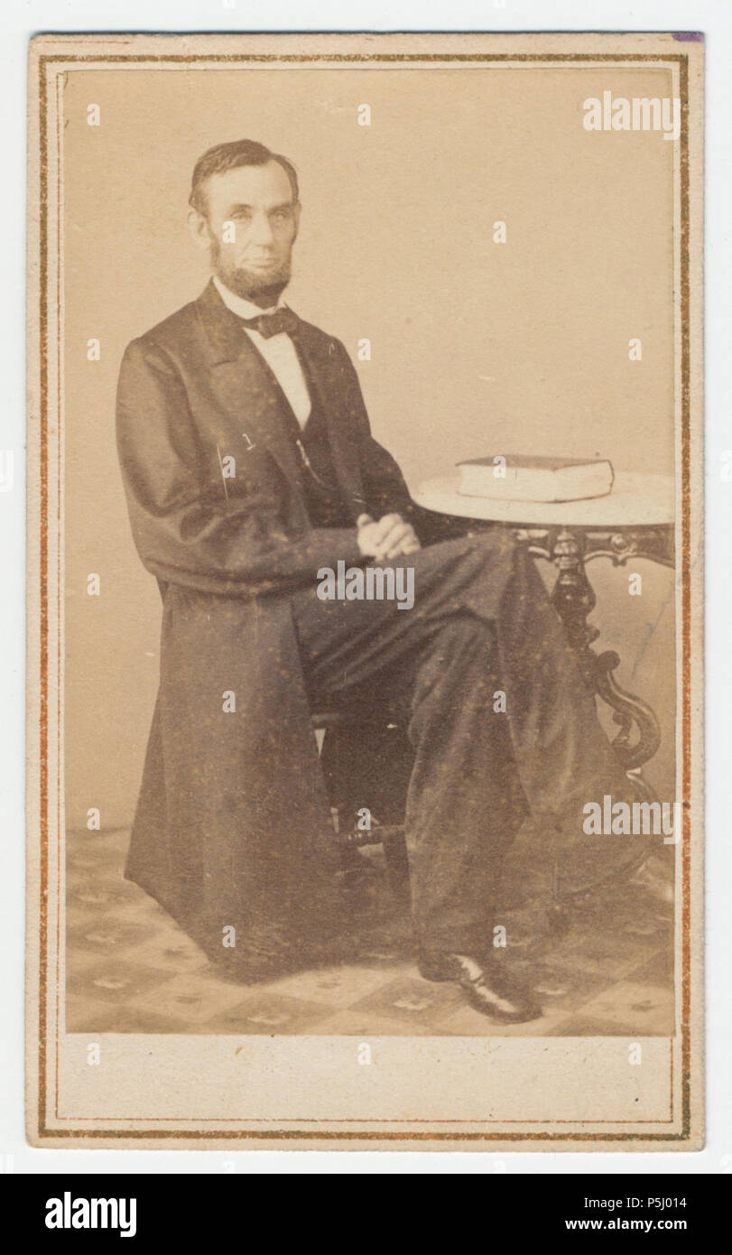 N/A. Carte de Visite photographie par Alexander Gardner d'Abraham Lincoln assis . 9 août 1863. Alexander Gardner (1821-1882) Noms alternatifs Alex. Gardner ; A. Gardner ; Alexander Description photographe écossais Gardiner et photographe de guerre Date de naissance/décès 17 Octobre 1821 10 décembre 1882 Lieu de naissance/décès Paisley Washington D.C. 1856-1871 Période de travail lieu de travail Washington D.C. le contrôle d'autorité : Q661176 VIAF:57416946 ISNI:0000 0000 8137 0767 ULAN:500115196 RCAC:n79060231 ALN:35905780 53 WorldCat Abraham Lincoln O-73 par Gardner, 1863 Banque D'Images