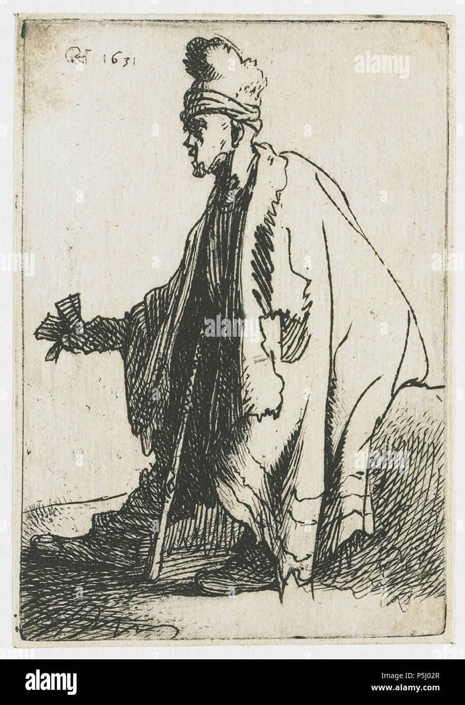 Le lépreux 1631. N/A 159 B171 Rembrandt Banque D'Images