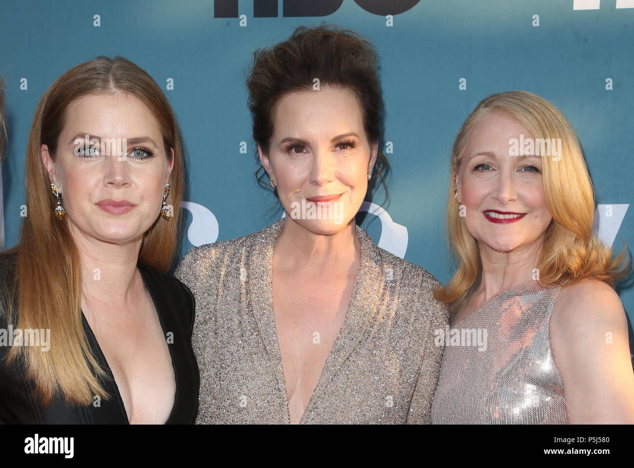 Hollywood, CA. 26 Juin, 2018. Amy Adams, Elizabeth Perkins, Patricia Clarkson, arrivant à la première de HBO'S 'Sharp' Objets au Cinerama Dome, à Hollywood, Californie le 26 juin 2018. Credit : Faye Sadou/MediaPunch Banque D'Images