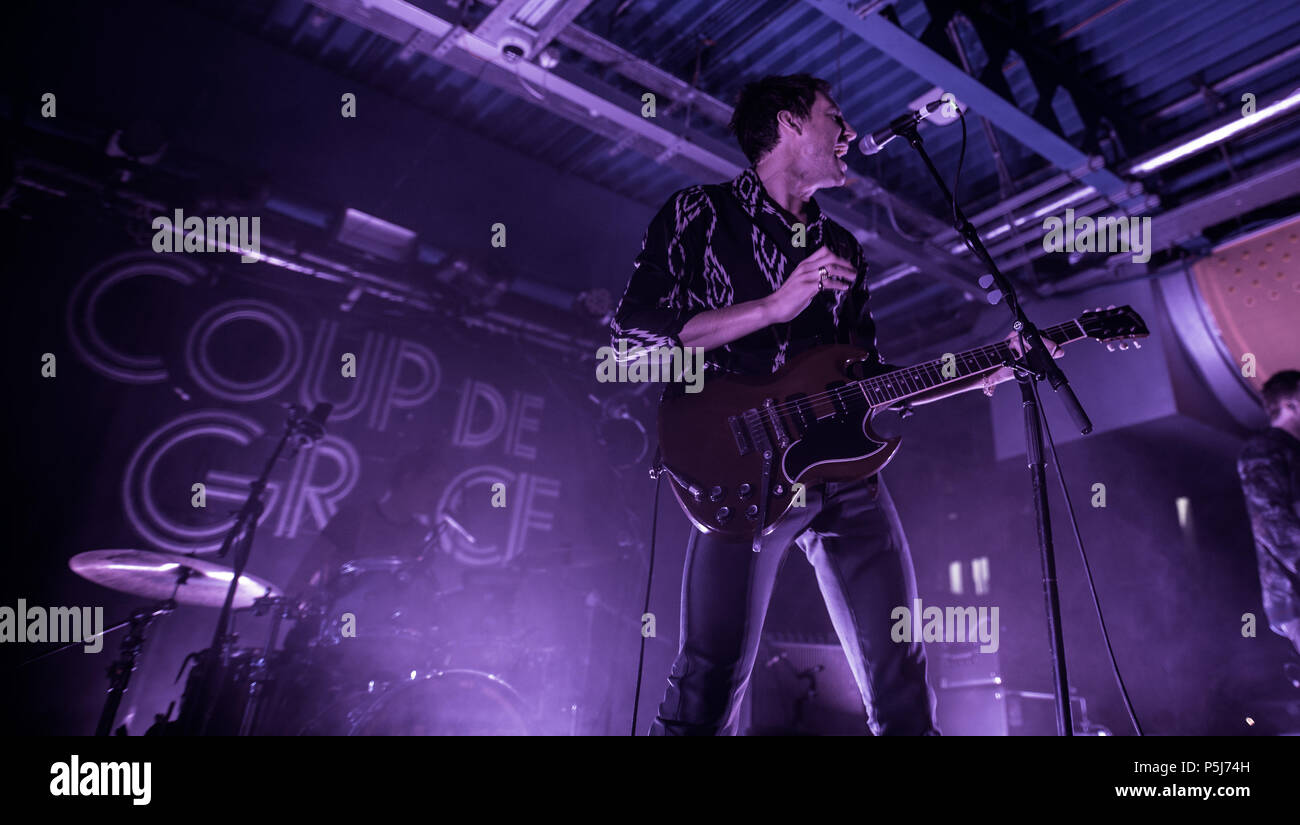 Exeter, Royaume-Uni. 26, juin, 2018. Miles Kane se produisant au Lemon Grove, l'Université d'Exeter sur sa tournée. © Steve Lewington / Alamy Live News Banque D'Images