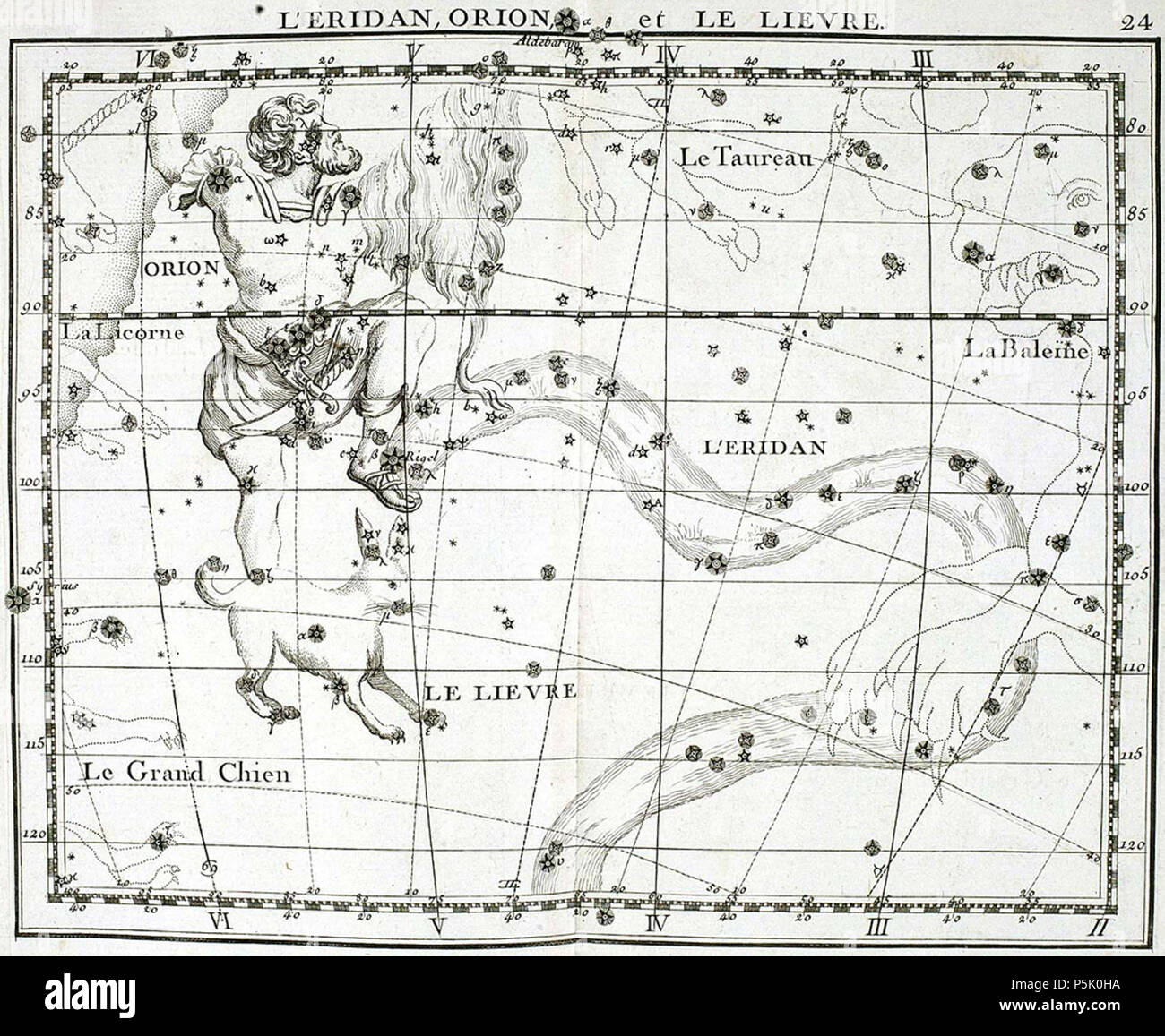 N/A. Atlas Coelestis . 1776. 145 John Flamsteed Atlas Coelestis-24 Banque D'Images