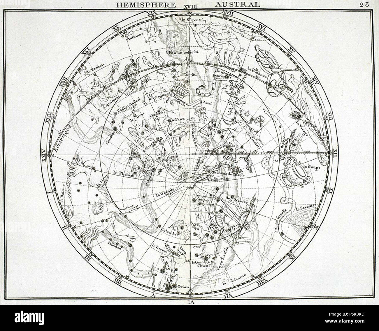N/A. Atlas Coelestis . 1776. 145 John Flamsteed Atlas Coelestis-28 Banque D'Images