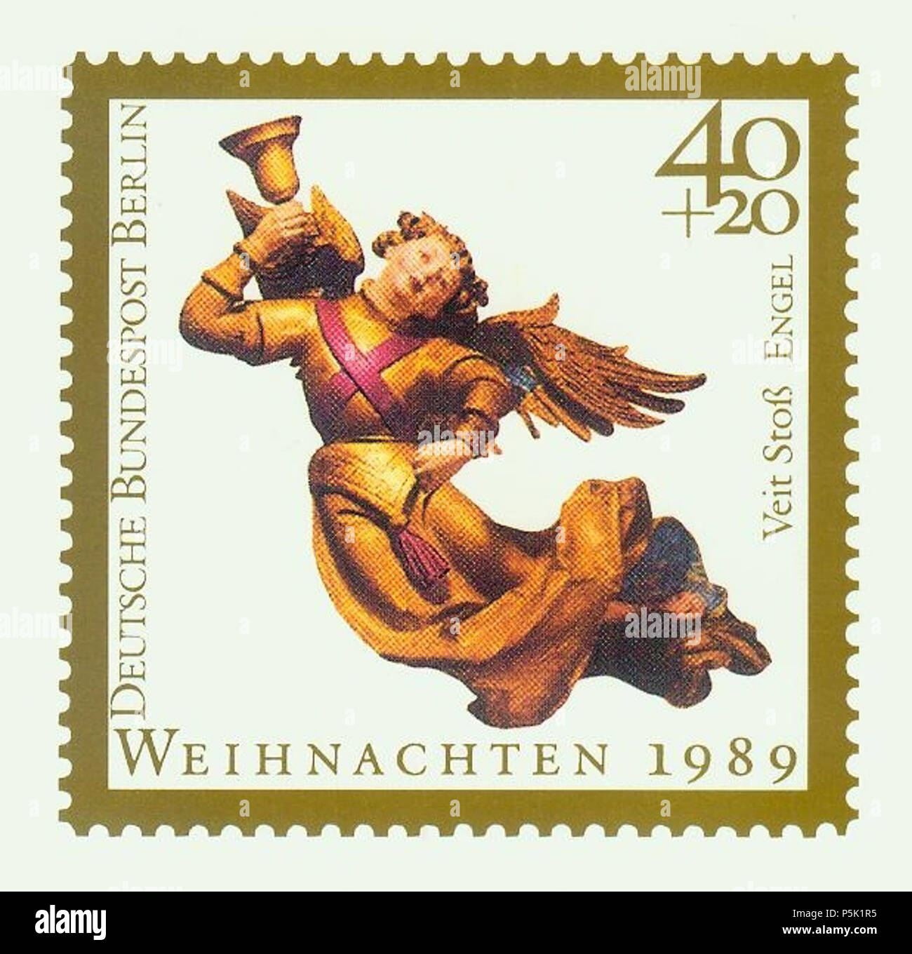 N/A. Anglais : noël 1989 stamp ; image par Veit Stoss. Designer : Stelzer. . Deustche Bundespost Berlin, à l'aide d'image de Veit Stoss (1448-1533) Noms alternatifs Veit Stoß allemand, polonais Wit Stwosz Description sculpteur allemand, sculpteur sur bois et peintre Date de naissance/décès vers 1447 20 septembre 1533 Lieu de naissance/décès Horb am Neckar Nuremberg contrôle d'autorité : Q163800 VIAF:35249570 ISNI:0000 0001 0964 2286 ULAN:500007868 RCAC:n80145086 ALN:35210284 33 WorldCat 1989-berlin-weihnachten-40 Banque D'Images