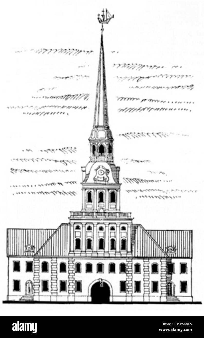 N/A. ( , 1730- .). . . Entre 1719 et 1738. Amirauté 61 inconnu(SaintPetersburg)MainTower Banque D'Images