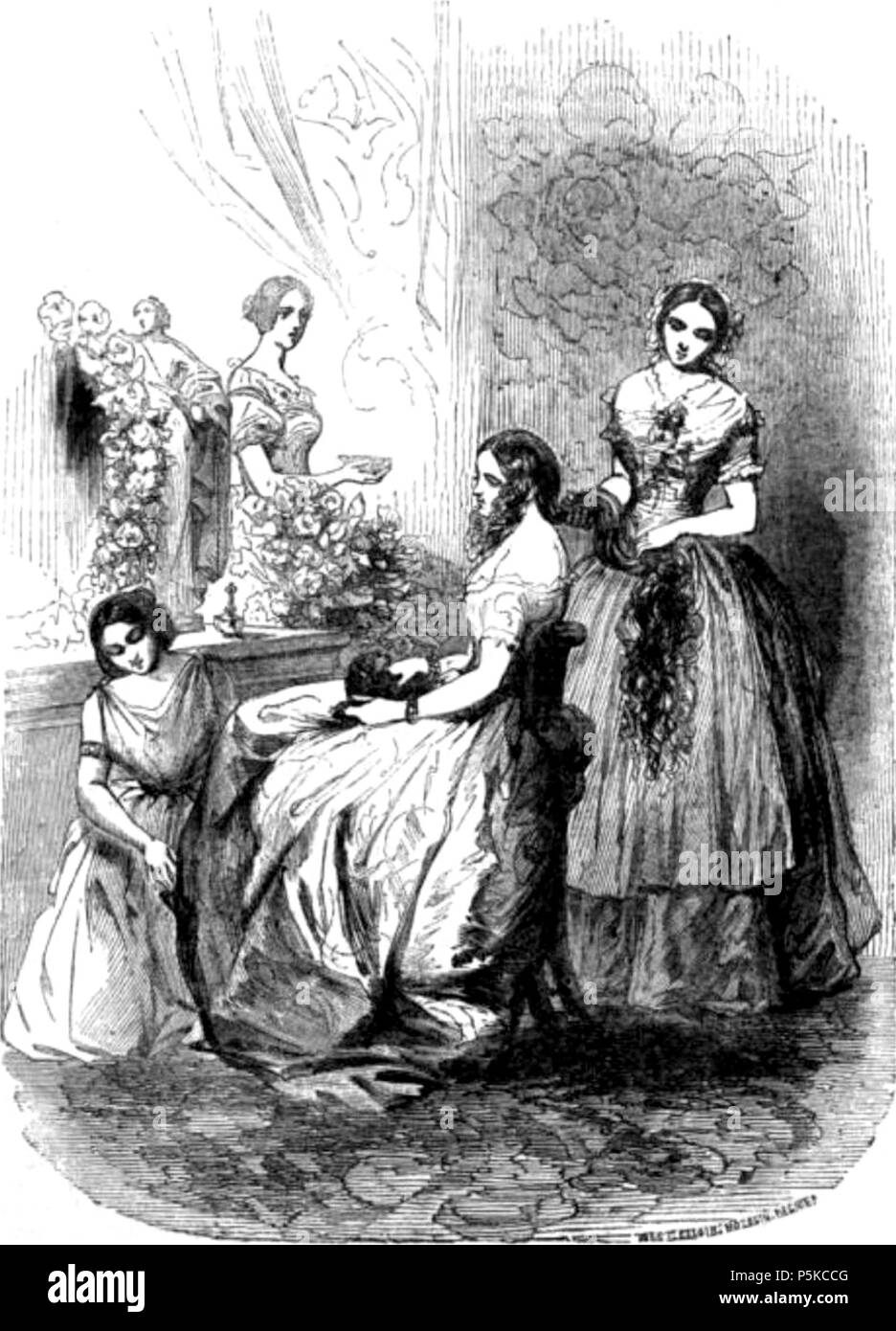 N/A. Adrienne de Cardoville, fille du comte de cirfontaines-en-Azois, un personnage du Juif Errant (1844) d'Eugène Sue (1804-1857). 1850. Paul Gavarni (1804-1866) Noms alternatifs Chevalier, Hippolyte [vrai nom] Description caricaturiste français, peintre et illustrateur Date de naissance/Décès 13 Janvier 1804 23 novembre 1866 Lieu de naissance/décès Paris Auteuil lieu de travail Paris contrôle d'autorité : Q1074290 VIAF:100173039 ISNI:0000 0001 2145 0826 ULAN:500006992 RCAC:n:NLA81098848 35351750 Gravures WorldCat par Best, Leloir,... et Régnier. 63 AdrienneRennepont01errer Banque D'Images