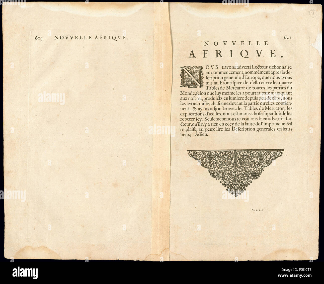 N/A. Nova Africae tabula Nouvelle Afrique Relief illustré de représentations imagées. Décorées avec des navires à voile, poissons et autres animaux. Verso pages numérotées 621 et 624. Garson, Y. L'Afrique dans les yeux de l'Europe, 24 (Description de : North West University Library) . 1631. Hondius, Hendrik, 1597-1652 Afrique 65 1631, Hendrik Hondius (3824997-verso) Banque D'Images N/A. Nova Africae tabula Nouvelle Afrique Relief illustré de représentations imagées. Décorées avec des navires à voile, poissons et autres animaux. Verso pages numérotées 621 et 624. Garson, Y. L'Afrique dans les yeux de l'Europe, 24 (Description de : North West University Library) . 1631. Hondius, Hendrik, 1597-1652 Afrique 65 1631, Hendrik Hondius (3824997-verso) Banque D'Images