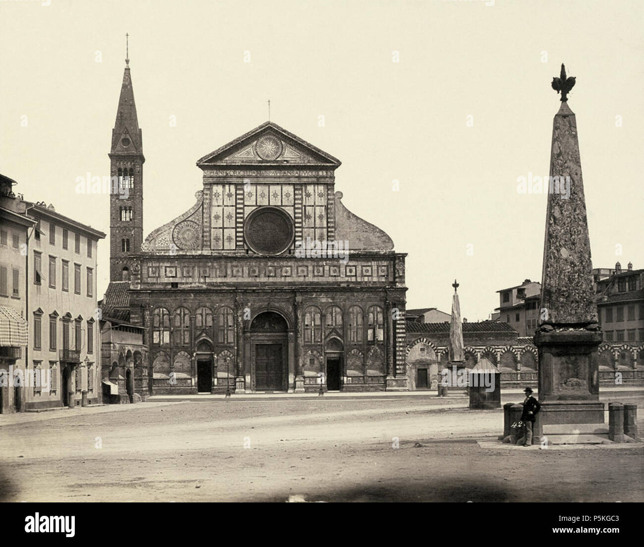 N/A. Piazza Santa Maria Novella, Florence. Imprimer sel grand format. 26,5 x 34,2 cm. Numéro 42 dans le négatif en bas à droite, avec le photographe's blindstamp Fratelli Alinari, Florence Fotografi, Presso Luigi Bardo . vers 1854. Leopoldo Alinari 85 ALINARI Florence Piazza Santa Maria Novella c1854 Banque D'Images N/A. Piazza Santa Maria Novella, Florence. Imprimer sel grand format. 26,5 x 34,2 cm. Numéro 42 dans le négatif en bas à droite, avec le photographe's blindstamp Fratelli Alinari, Florence Fotografi, Presso Luigi Bardo . vers 1854. Leopoldo Alinari 85 ALINARI Florence Piazza Santa Maria Novella c1854 Banque D'Images