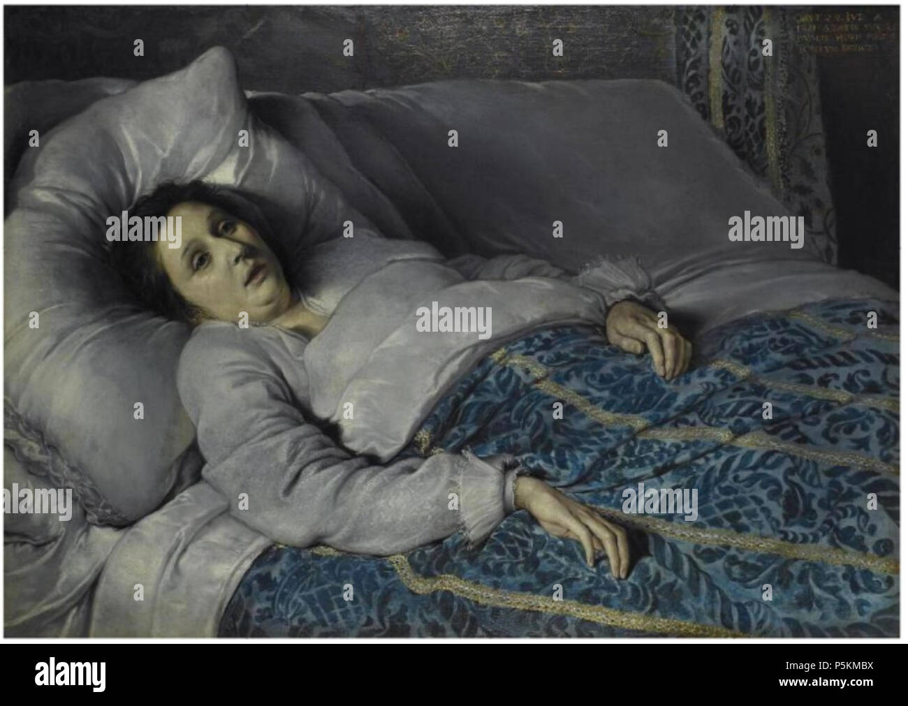 Anglais : Jeune femme sur son lit de mort vers 1621. N/A 107 maître flamand  anonyme - Jeune femme sur son lit de mort Photo Stock - Alamy
