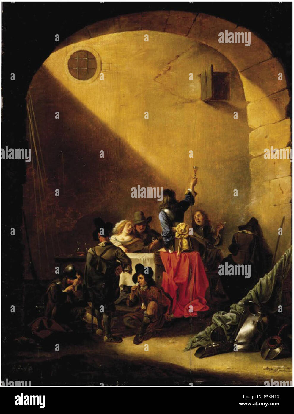 Anglais : corps de garde après 1650. N/A 111 Anton Goubau - Corps de Garde Banque D'Images