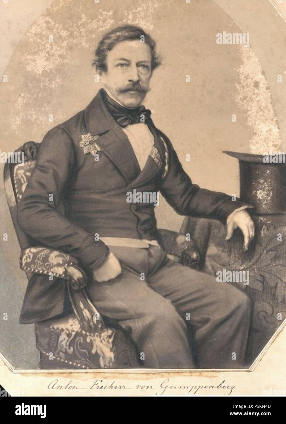 N/A. Deutsch : Anton von Gumppenberg (1787-1855) Général Kriegsminister bayerischer und . 1850. zeitgenössischer Fotograf 111 Anton von Gumppenberg 1c Banque D'Images