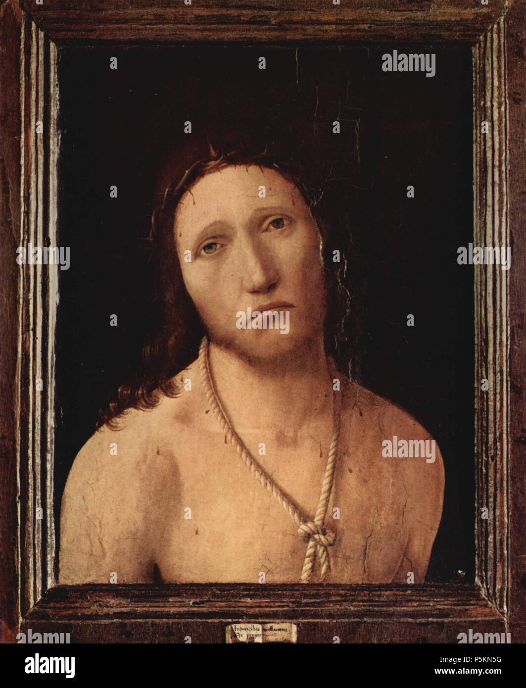 Ecce Homo 1474. N/A 111 Antonello da Messina 003 Banque D'Images