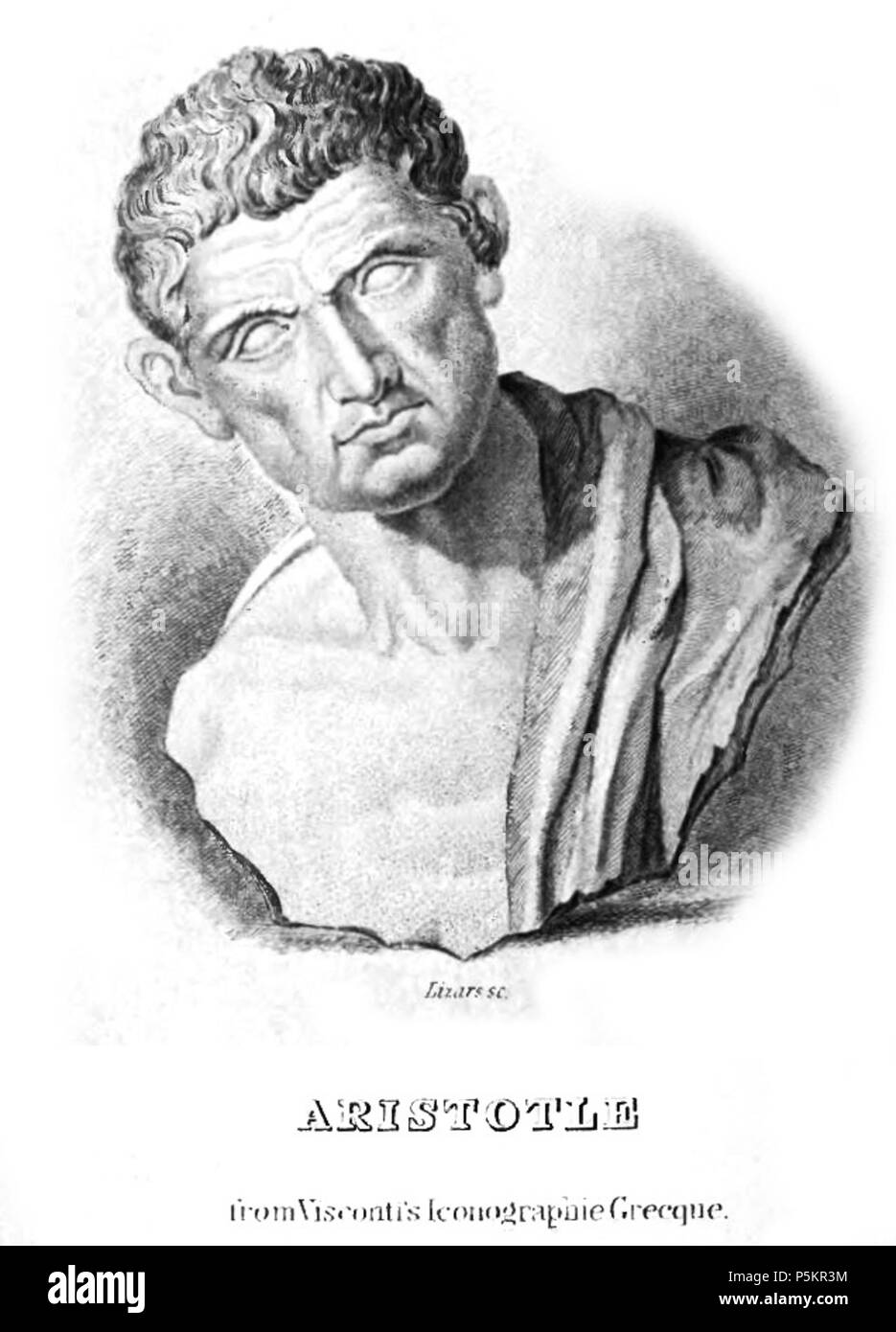 N/A. Aristote . 1808. Visconti 122 Aristote Banque D'Images