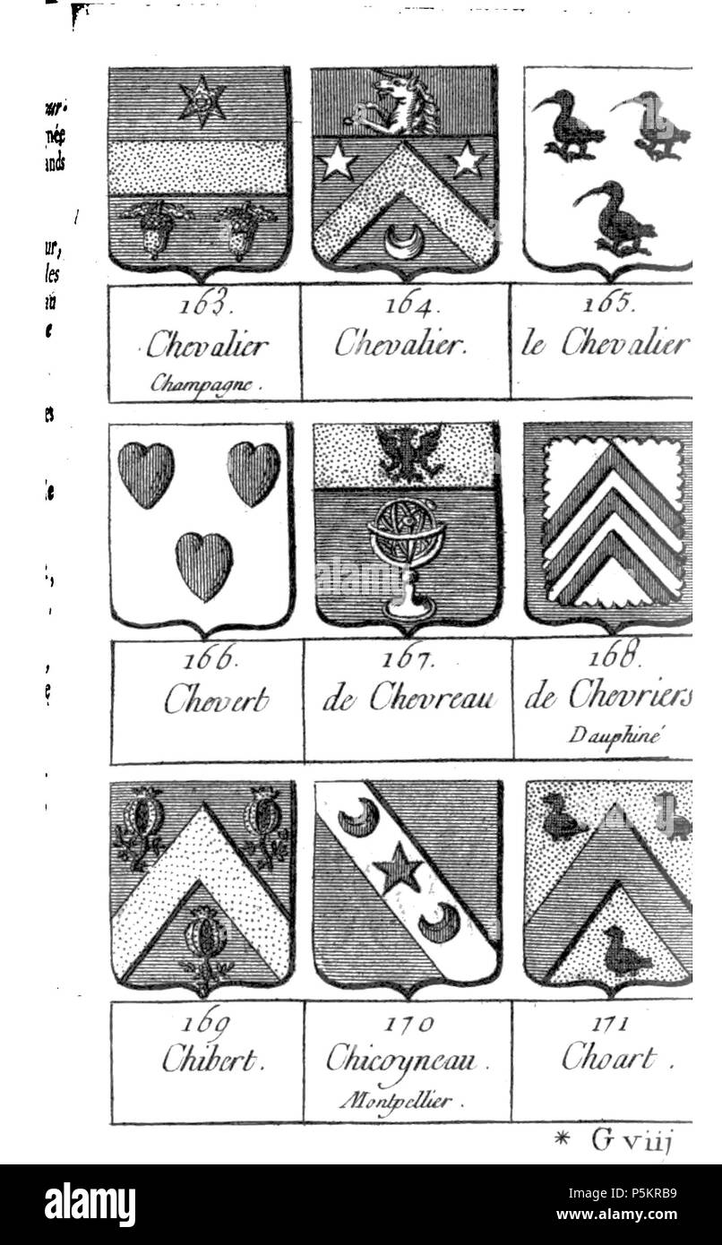 125 Armorial Dubuisson tome1 page102 Banque D'Images